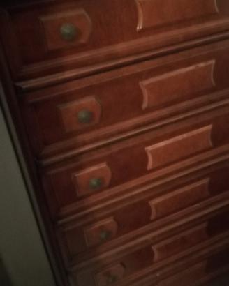 mobile in legno vintage  7 cassettoni 