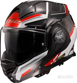 LS2 FF901 Advant X Spectrum Gloss Black White Red 