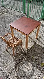 tavolo bambini con sedia