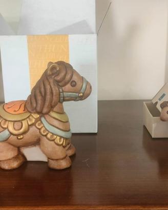 Thun Cavallino con puledro iscrizione platino