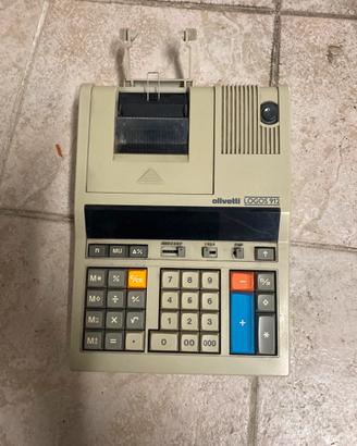 Calcolatrice da ufficio vintage Olivetti logos 912