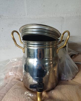 contenitore in acciaio inox con rubinetto 