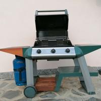 Barbecue Dutback a gas con pietre laviche compl.