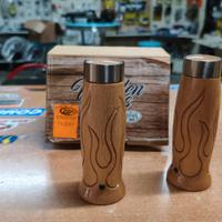 Manopole in legno per moto - Attacco Ø25 mm