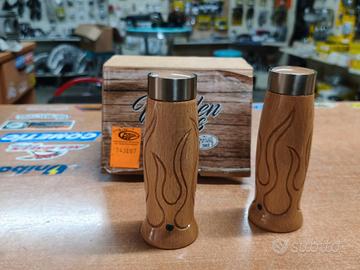 Manopole in legno per moto - Attacco Ø25 mm