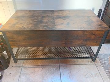 Tavolino salotto stile industriale 