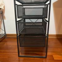 Cassettiera metallo ultraleggera