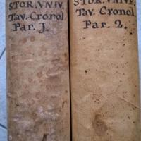Libri Antichi del 1741 - Tavole Cronologiche della