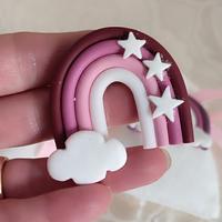 calamita arcobaleno in fimo 