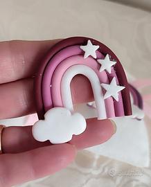 calamita arcobaleno in fimo 