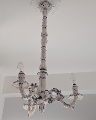 lampadario in ceramica