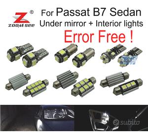 KIT 18 LAMPADINE LED INTERNE PASSAT B7 SEDAN 2012-