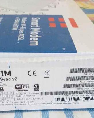 Smart modem WiFi ADSL e fibra TIM