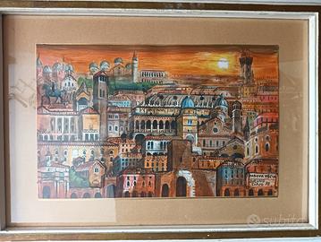 Quadro "Padova Vecia" (1978) – Pittore Padovano 