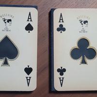 Due blocchi notes vintage MOSCHINO carte assi