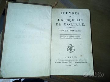ŒUVRES de J.B. Poquelin de MOLIERE