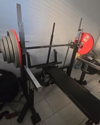 rack Powerlifting regolamentare più dischi 