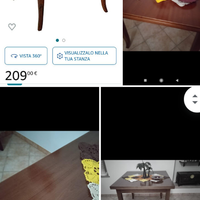 Tavolo a libro legno noce