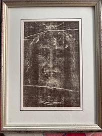 Quadretto raffigurante volto della sacra sindone