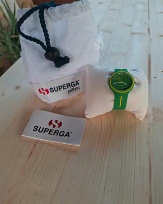 Superga orologio verde unisex nuovo