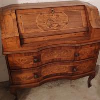 Antica Ribalta stile Luigi XIV in noce