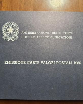 Emissione carte valori postali 1986