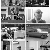 10 foto Enzo Ferrari bianco e nero 13x19 cm.