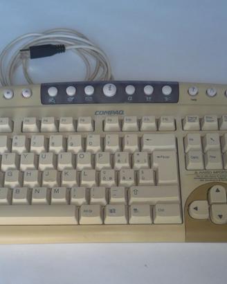 Retrocomputer tastiera QWERTY Compaq attacco USB