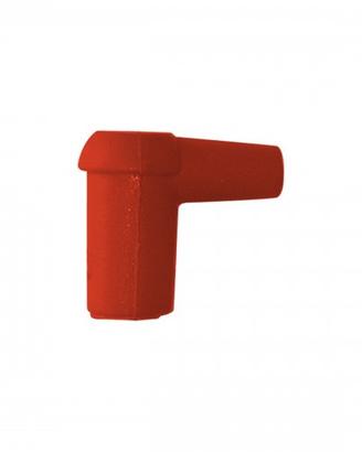 Attacco candela speciale in silicone rosso per mot