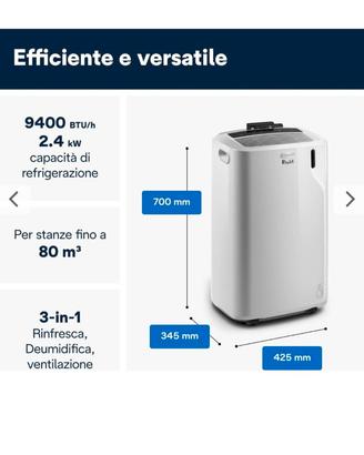 Condizionatore +umidificatore portaile de longhi