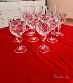 set bicchieri cristallo bohemia
