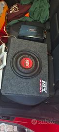 subwoofer e amplificatore
