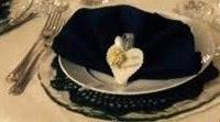 Tovagliato blu navy elegante