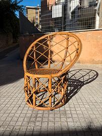Salotto vimini originale anni ‘60/‘70