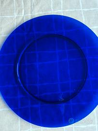 Sottopiatti in vetro blu n. 11