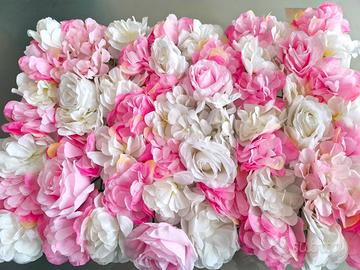 Pannello Floreale Bianco e rosa 🌹