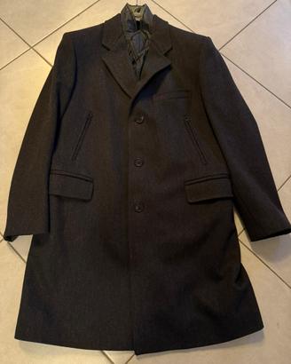 Cappotto di lana Fay grigio antracite