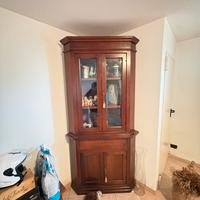 Elegante Vetrina in Legno Massello Vintage