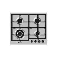 Piano cottura Acciaio inox 4 Fuochi gas