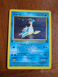 Lapras 10/62 Fossil Card Pokemon 2000 1st edition 