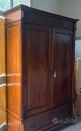 Armadio in noce bionda Emiliano metà 800
