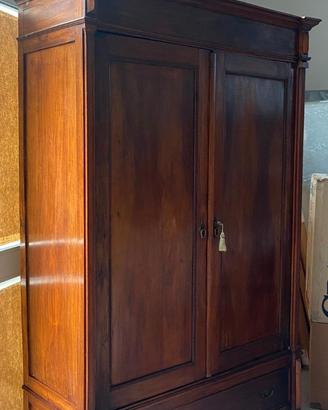 Armadio in noce bionda Emiliano metà 800