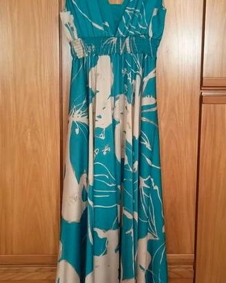 Abito lungo cerimonia elegante S made in Italy tur