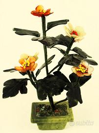 Pianta "vintage" in vetro colorato.