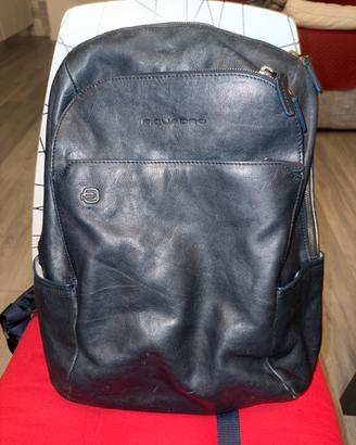 Zaino Piquadro in pelle blu
