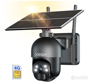 Xega3G/4G LTE Telecamera Solare Esterno B0B28ZZYVS