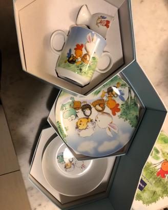 NUOVO - Set 4 pezzi bambini porcellana “Le Perle”.