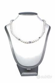 Girocollo di perle con sfere in oro