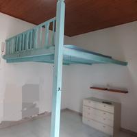 Soppalco in legno matrimoniale