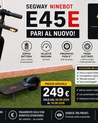Monopattino Segway Nineboot  E45E 